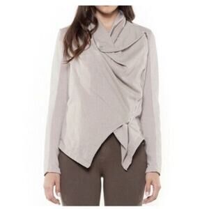 Anthropologie Blank NYC Jacket Womens Medium Drapey Moto Vegan Leather Boho